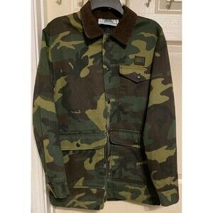 Vintage Liberty Woodland Camo Chore Coat Jacket Hunting Men’s M USA Made Outdoor